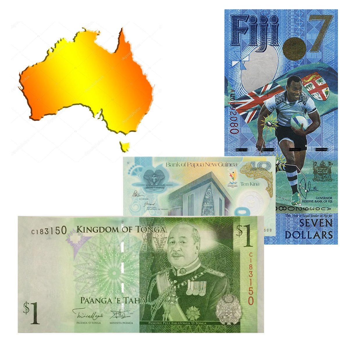 Австралия и Океания - Банкноты